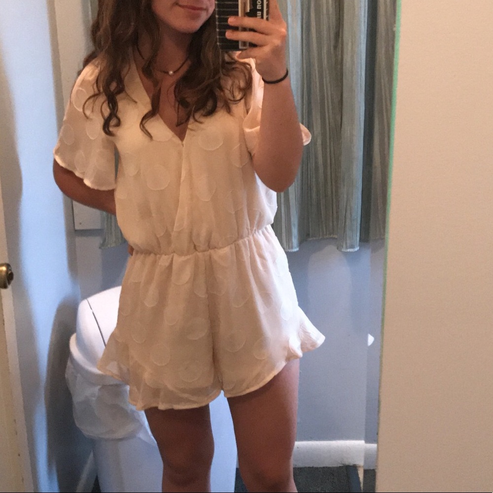 She & Sky Polka Dot Romper